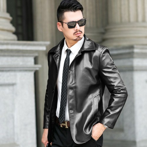 formal leather jacket